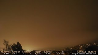 Timelapse Cam 1  Natt til 26 oktober 2024 [upl. by Ronyam]