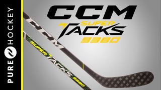 CCM Super Tacks 9380 Hockey Stick  Product Review [upl. by Ainollopa604]