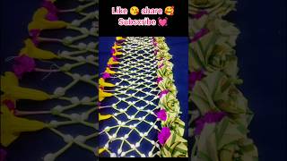 Never seen traditional telugu look Jasminetoran diwalidecoration jasmin toran flowers toran yt [upl. by Aileno]