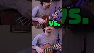 Fretless Bass Uke VS Fretted UBass ubass fretlessbass shorts [upl. by Junno]