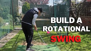 HOW TO BUILD A ROTATIONAL GOLF SWING  3 Swing keys For Effortless Rotation [upl. by Ilke]