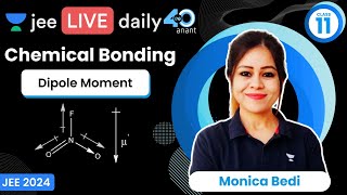 Chemical Bonding L10  Dipole Moment  jee2024 jee2025 jeechemistry monicabedi [upl. by Icats]