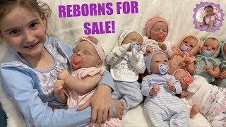 REBORN BABIES FOR SALE PLUS REBORN ITEM WEEKLY GIVEAWAY [upl. by Ithnan174]