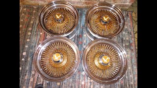 15x7 Wire Wheels Center Spray Gold [upl. by Nnaer]