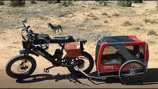 Off Grid Adventure Dogs Doggyhut X Large Ebike Trailer Review [upl. by Newkirk]