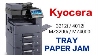 kyocera 3212i paper jam tray problem  Kyocera 3212i  Kyocera 4012i [upl. by Razaele]