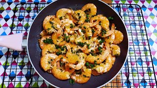 Crevettes Sautées à lail et au Persil recette rapide [upl. by Nikita]