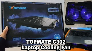 TOPMATE C302 Laptop Cooling Fan Review [upl. by Aiclef750]