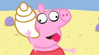 Peppa Pig Beach playing Funny Facial Expressions [upl. by Brenk]