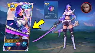 THANKS MOONTON FOR THIS NEW MPL SKIN BENEDETTA  TOP GLOBAL BUILD [upl. by Simdars951]