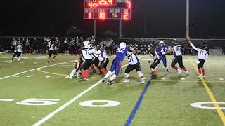 2019 NCAFA 🏈  MIDGET  Orleans Raftsmen vs St Leonard Cougars [upl. by Leahkim]