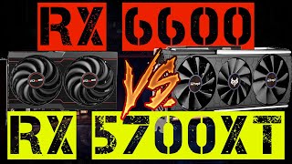 RX 6600 VS RX 5700XT [upl. by Annaitsirk]