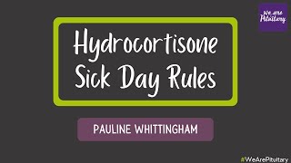 Hydrocortisone Sick Day Rules with Pauline Whittingham  Virtual Pituitary Conference 2021 [upl. by Meeka112]