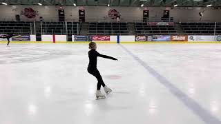 Hannah stricker silver skating skills 11824 [upl. by Arikal]