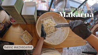 Parmesan Tekerinde Makarna Nasıl Yapılır  CHE FİGATA [upl. by Eedebez]