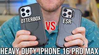 ESR Tough vs Otterbox Defender Pro iPhone 16 Pro Max [upl. by Solrak]