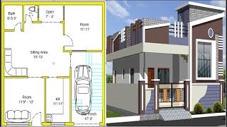 Best 2019 House Design Idea for 30 by 30 feet  Civil Engineering videos [upl. by Yggep]