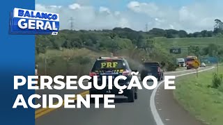 Após roubar carro motorista foge da polícia com manobras perigosas na contramão [upl. by Coben]