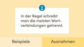 Getrennt und Zusammenschreibung einfach erklärt  sofatutor [upl. by Ehrsam503]