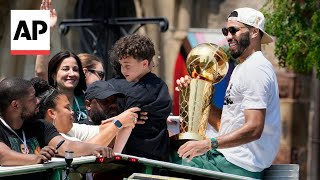 Boston Celtics celebrate 18th NBA championship with parade [upl. by Ladnek]