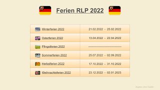 Ferien RLP 2022 [upl. by Shumway]