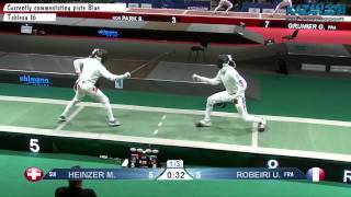 HEINZER Max SUI vs ROBEIRI Ulrich FRA  July 20 2014 [upl. by Nosreve]