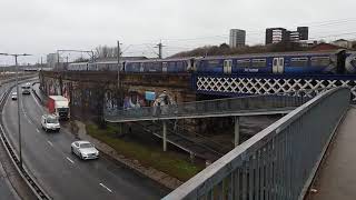 Footbridge Over Clydeside Expressway Glasgow 3rd February 2021 [upl. by Milon636]