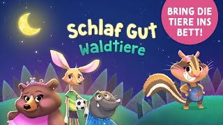 Schlaf Gut Waldtiere 🌲 Geschichte zum Einschlafen für Kinder ab 2 mit Tieren und Musik 🌲 Gute Nacht [upl. by Htiekram]