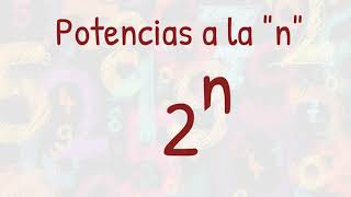 MATEMÁTICAS DESDE CERO  Paso 44  45 Potencias a la n  Potenciación [upl. by Yrrej]