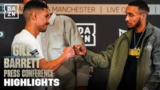 PRESS CONFERENCE HIGHLIGHTS  Jordan Gill vs Zelfa Barrett [upl. by Furnary]