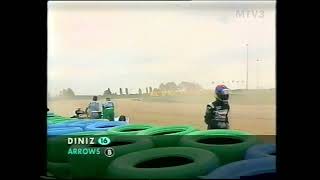 MagnyCours 1998 Aikaajot Diniz spinnaa rengasvalleihin [upl. by Winser]