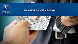 Preaviso en materia laboral Ministerio de Trabajo Derecho Laboral [upl. by Fawnia]