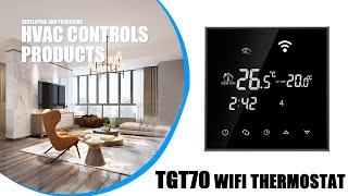 Beok TGT70WIFIEPMemory functionBasic FunctionSet Week Program Function of TGT70 WIFI Thermostat [upl. by Popele405]