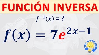 🙃 Cómo calcular la FUNCIÓN INVERSA de una FUNCIÓN EXPONENCIAL  Juliana la Profe [upl. by Bobby]