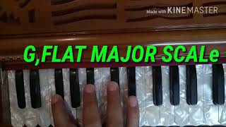 GFLAT MAJOR SCALE ON HARMONIUM AMAR DHIMAN AD STUDIO [upl. by Tiffanie]