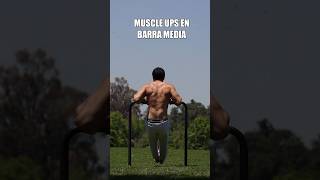 MUSCLE UPS EN BARRA MEDIA  Combinando con L sit  CALISTENIA Y ENTRENAMIENTOS [upl. by Jena]