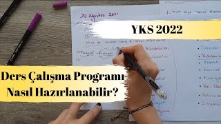 YKS DERS ÇALIŞMA PROGRAMI NASIL HAZIRLANIR TYT VE AYT PLANLAMANIZI YAPIN Haftalık ve Günlük Plan [upl. by Matilda]