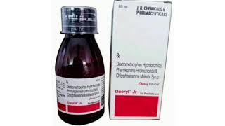 Daoryl Jr Syrup Dextromethophan Hydrobonde Phenylephrine Hydrochloride amp Chiopheniramine Maleate [upl. by Nachison]