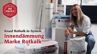 Innendämmung Marke Rotkalk  Knauf Rotkalk inSystem [upl. by Dorweiler]