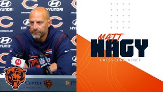 Matt Nagy Justin Fields to start vs Browns  Chicago Bears [upl. by Marcille884]