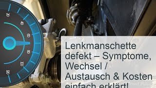 Lenkmanschette defekt  Kosten » Symptome » Reparatur [upl. by Mulford168]