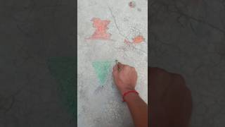 How to draw indian map 🗺️ shorts [upl. by Adore]