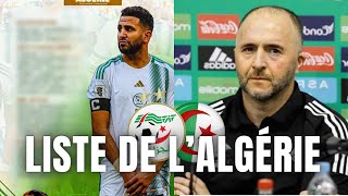 🇩🇿 LISTE de lALGÉRIE pour la CAN 2023  Pas de Benrahma Belaili de Retour [upl. by Elrebma]