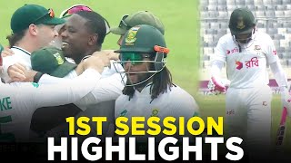 1st Session Highlights  Bangladesh vs South Africa  1st Test Day 1  M3H1K [upl. by Lubba]