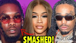 Quavo Calls Caresha MESSY Quavo Confirms Offset SMASHED His Ex Saweetie [upl. by Aztiram]