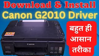 Canon G2010 Printer Driver Install  How to Install Canon G2010 Printer Driver Windows 781011 [upl. by Abijah]