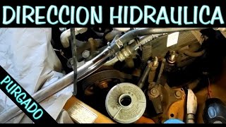 CAMBIO COMPLETO DE LIQUIDO DE DIRECCION HIDRAULICA purgado [upl. by Teodor]