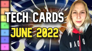 YuGiOh Tech Cards Tier List  June 2022 Format [upl. by Ecnahoy966]