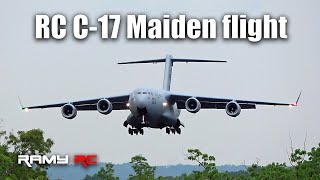 Worlds biggest RC C17 Globemaster remaiden flight [upl. by Ernestine]