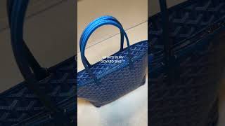 What’s in my Goyard Artois Pm 💙 she is so roomie and fits absolutely everything handbags goyard [upl. by Ynnoj514]